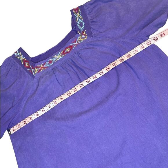 Purple embroidered Tunic - Ecco Bay - Picture 6 of 8